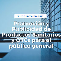 Promoción y Publicidad de Productos Sanitarios y OTCs para el público general