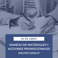 Manejo de materiales y acciones promocionales de medicamentos. Edición GENCAT